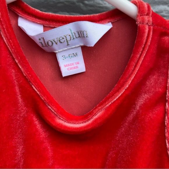ILOVEPLUM tutu B.A.E. TUTU DRESS In Red Infant Girl Size 3-6M - Picture 5 of 5